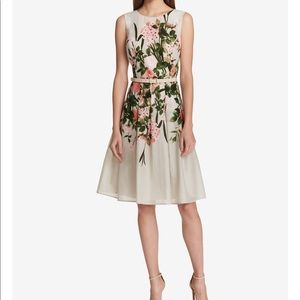 Tommy Hilfiger floral print fit and flare belted dress